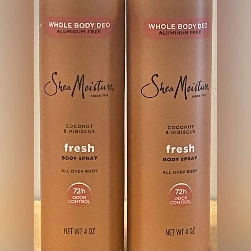 SheaMoisture Coconut & Hibiscus Fresh Whole Body Deodorant Spray (Pack of 2)